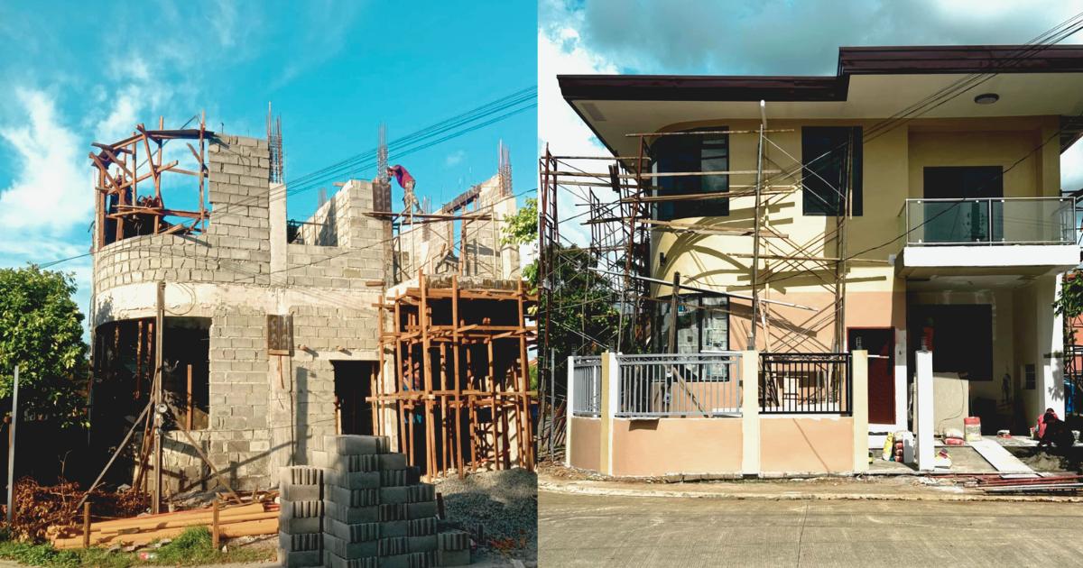 Completed house construction in davao